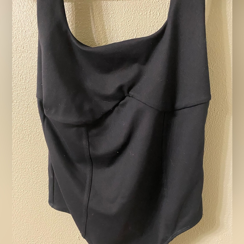 abercrombie & fitch black tank top bodysuit M